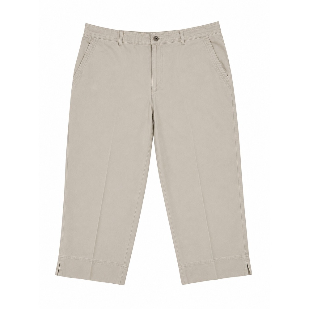 Liz Claiborne LizWear Women's Beige Capri Pants Size 16 Cropped Khaki Casual - Picture 4 of 12
